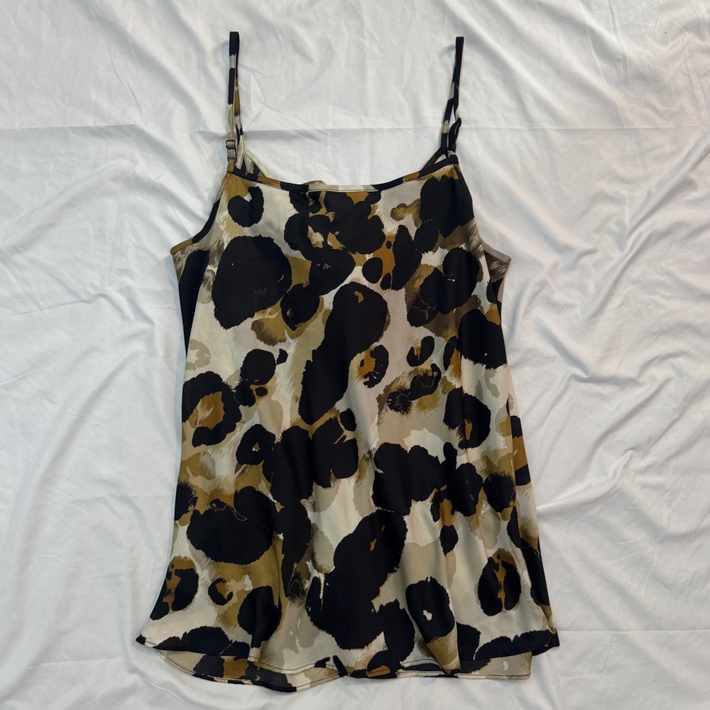 CAbi Leopard Print Ruffle Cami Tank Top - Picture 4 of 8
